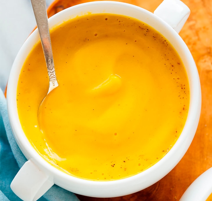 Recipe of cream of butternut squash that children will love.