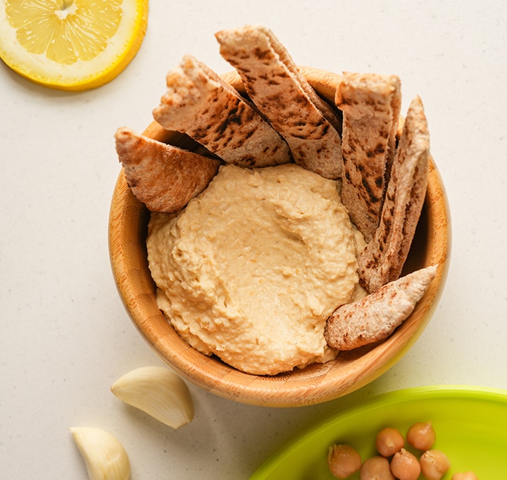 Home-made hummus