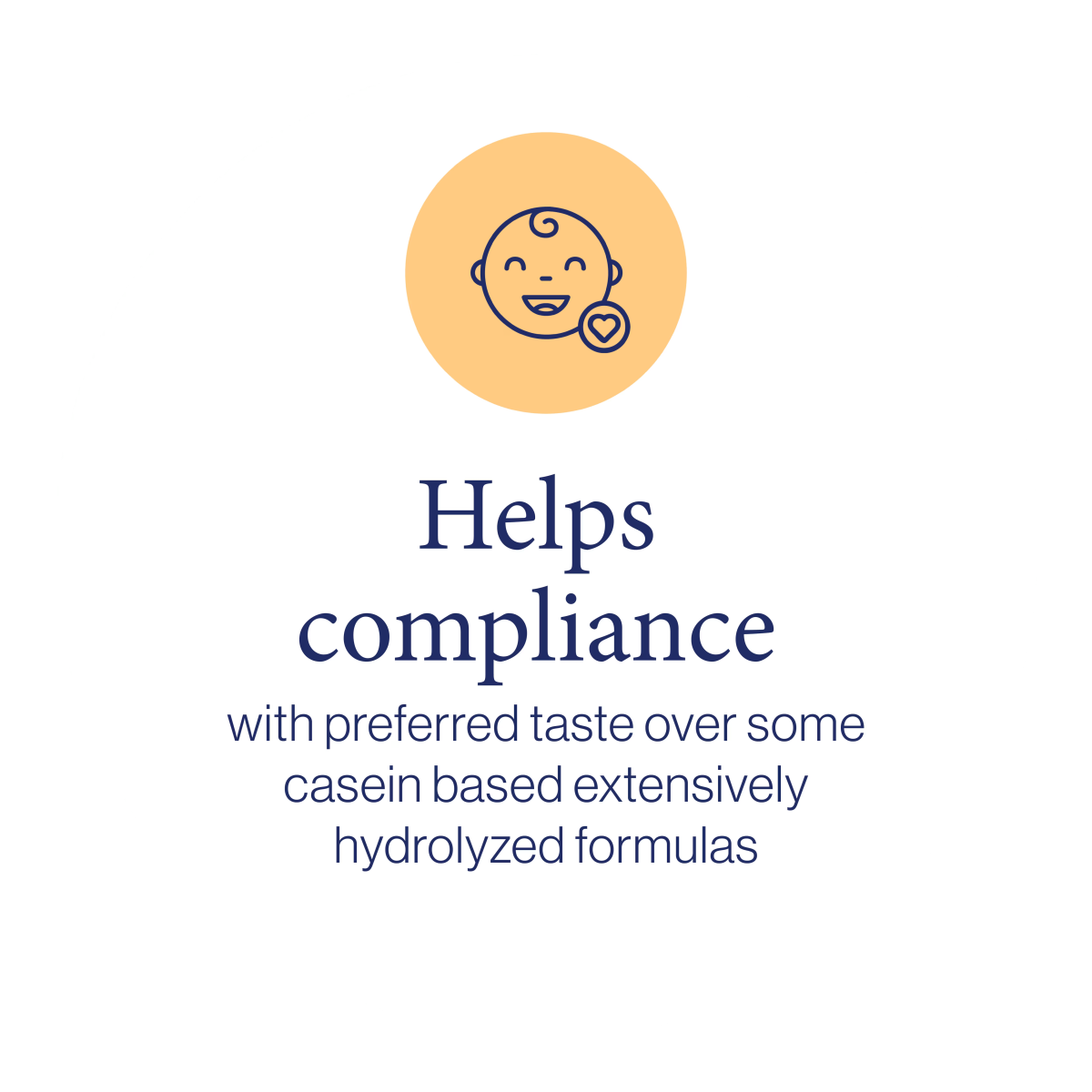 Helps compliance with preferred taste over some casein based extensively hydrolyzed formulas.