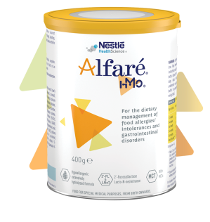 A can of Alfaré HMO formula for children with gastrointestinal disor
